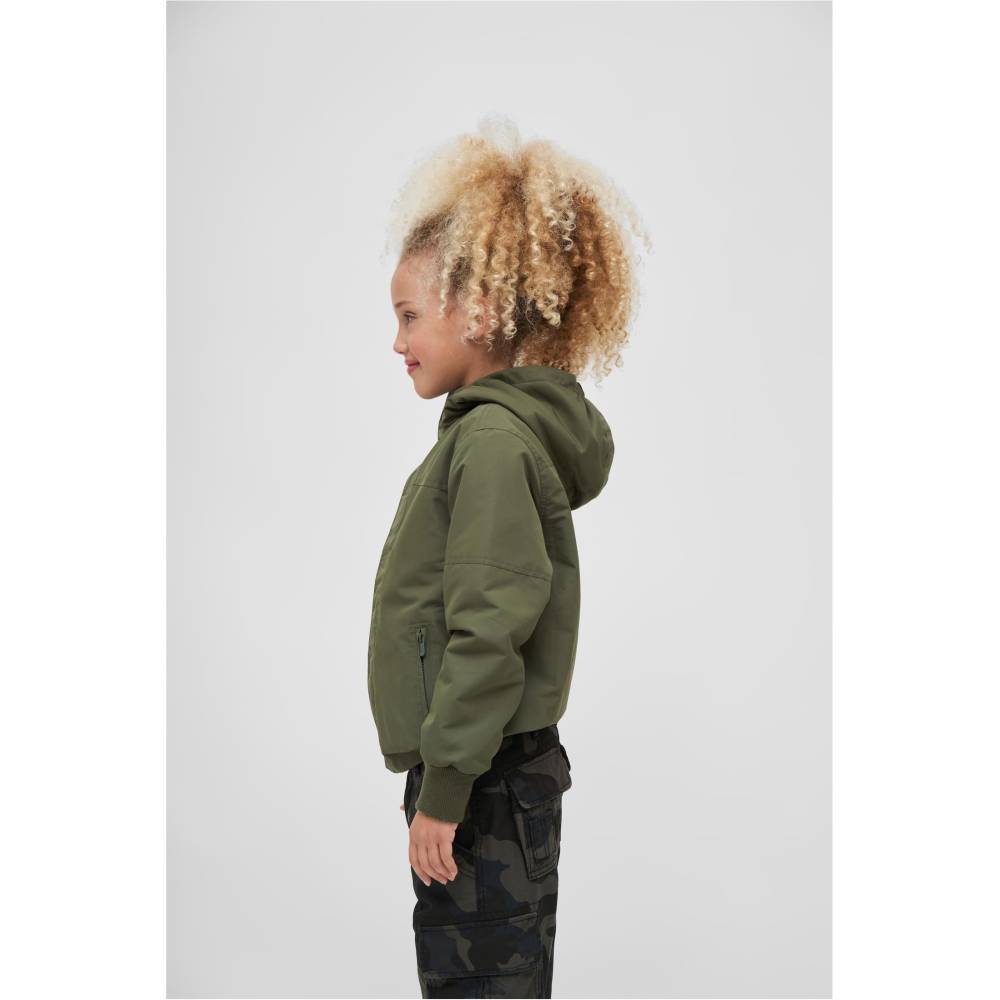 Brandit - Frontzip Kids Windbreaker jacket - Green